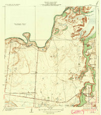 La Leona 1936 topographic map thumbnail