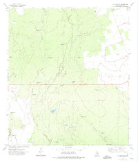 La Pryor NW 1972 topographic map thumbnail