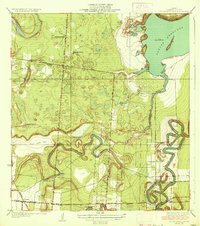 Laguna Atascosa 1936 topographic map thumbnail