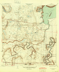 Laguna Atascosa 1936 topographic map thumbnail