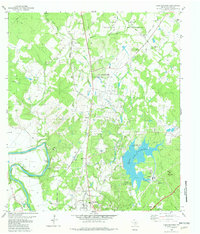 Lake Bastrop 1982 topographic map thumbnail