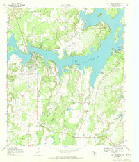 Lake Brownwood 1969 topographic map thumbnail