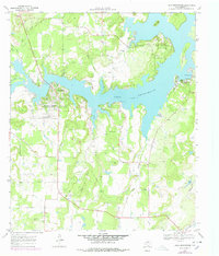 Lake Brownwood 1969 topographic map thumbnail