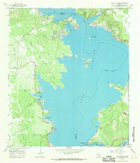 Lake Buchanan 1967 topographic map thumbnail