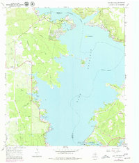 Lake Buchanan 1967 topographic map thumbnail