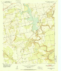 Lake Colorado City 1950 topographic map thumbnail
