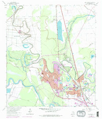 Lake Jackson 1963 topographic map thumbnail