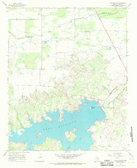 Lake Kickapoo 1966 topographic map thumbnail