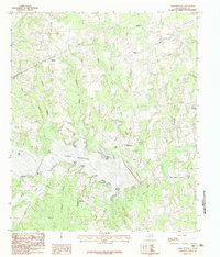 Lake Murvaul 1983 topographic map thumbnail