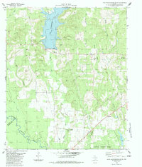Lake Nacogdoches South 1983 topographic map thumbnail