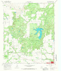 Lake Olney 1964 topographic map preview