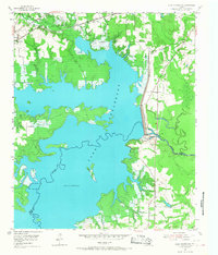 Lake Texarkana topographic map thumbnail