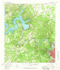 Lake Travis 1959 topographic map thumbnail