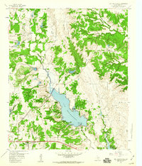 Lake Weatherford 1959 topographic map thumbnail