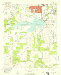 Lake Wichita 1956 topographic map thumbnail