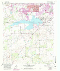 Lake Wichita 1956 topographic map thumbnail