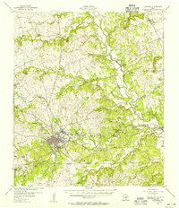 Lampasas 1954 topographic map thumbnail