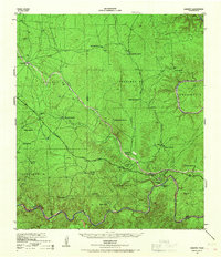 Langtry 1943 topographic map thumbnail