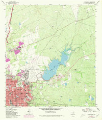Laredo East 1965 topographic map thumbnail