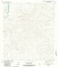 Las Vegas De Los Ladrones SW 1983 topographic map thumbnail