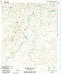 Las Vegas De Los Ladrones 1983 topographic map thumbnail
