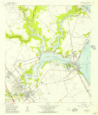 League City 1955 topographic map thumbnail