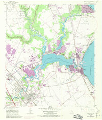 League City 1955 topographic map thumbnail