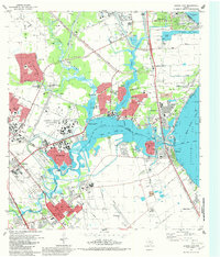 League City 1982 topographic map thumbnail