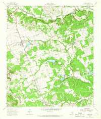 Leander 1962 topographic map preview
