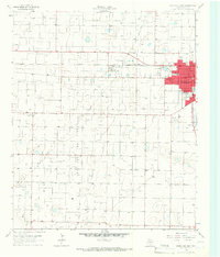 Levelland West 1965 topographic map thumbnail