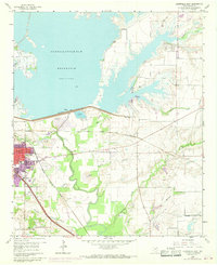 Lewisville East 1960 topographic map thumbnail
