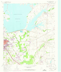 Lewisville East 1960 topographic map thumbnail
