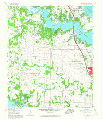 Lewisville West 1960 topographic map thumbnail