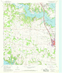Lewisville West 1960 topographic map thumbnail