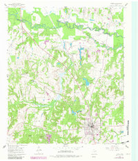 Lindale 1960 topographic map thumbnail