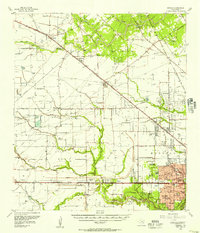 Addicks 1955 topographic map thumbnail