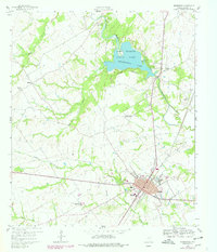 Groesbeck 1960 topographic map preview
