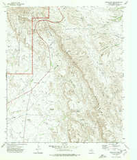 Guadalupe Pass 1973 topographic map preview