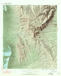 Guadalupe Peak 1933 topographic map thumbnail
