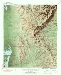 Guadalupe Peak 1933 topographic map thumbnail