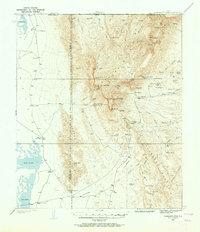 Guadalupe Peak 1933 topographic map thumbnail