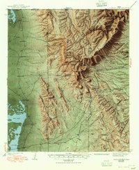 Guadalupe Peak 1940 topographic map thumbnail