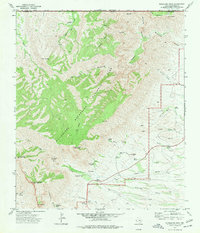 Guadalupe Peak 1973 topographic map thumbnail