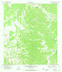 Hackberry 1971 topographic map thumbnail