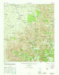 Hackberry 1947 topographic map thumbnail