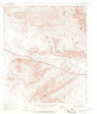 Hackett Peak 1964 topographic map preview