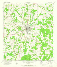 Hallettsville 1962 topographic map thumbnail