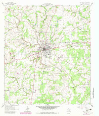 Hallettsville 1962 topographic map thumbnail