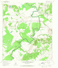 Halls Bluff 1964 topographic map thumbnail