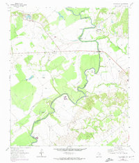 Halls Bluff 1964 topographic map thumbnail